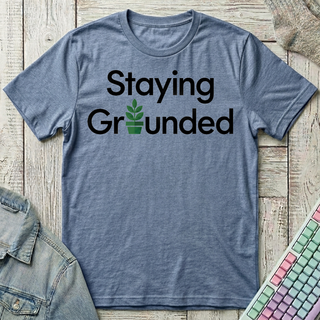 Grounded Gamer T-Shirt - Grounded Gamer_heather_indigo