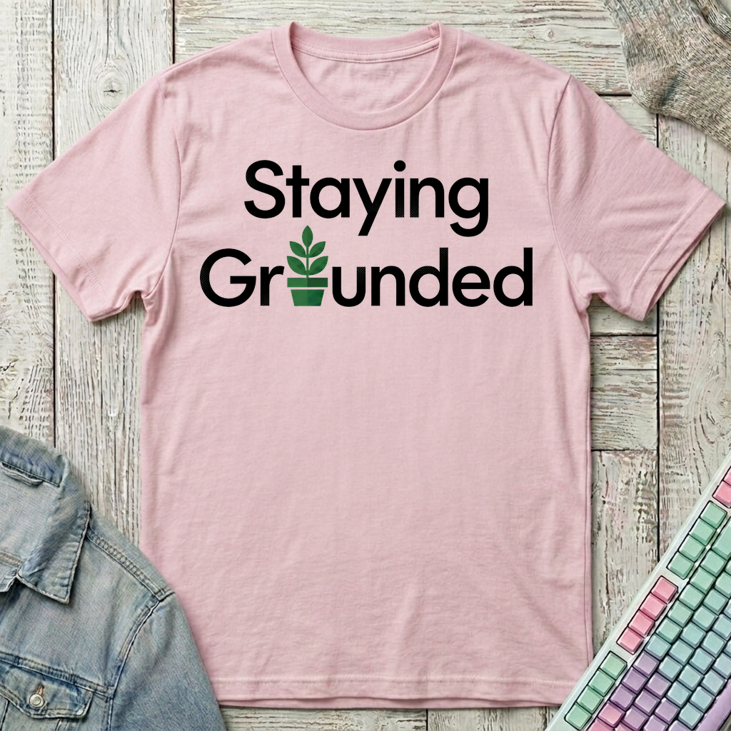 Grounded Gamer T-Shirt - Grounded Gamer_light_pink