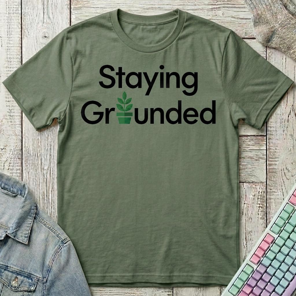 Grounded Gamer T-Shirt - Grounded Gamer_military_green