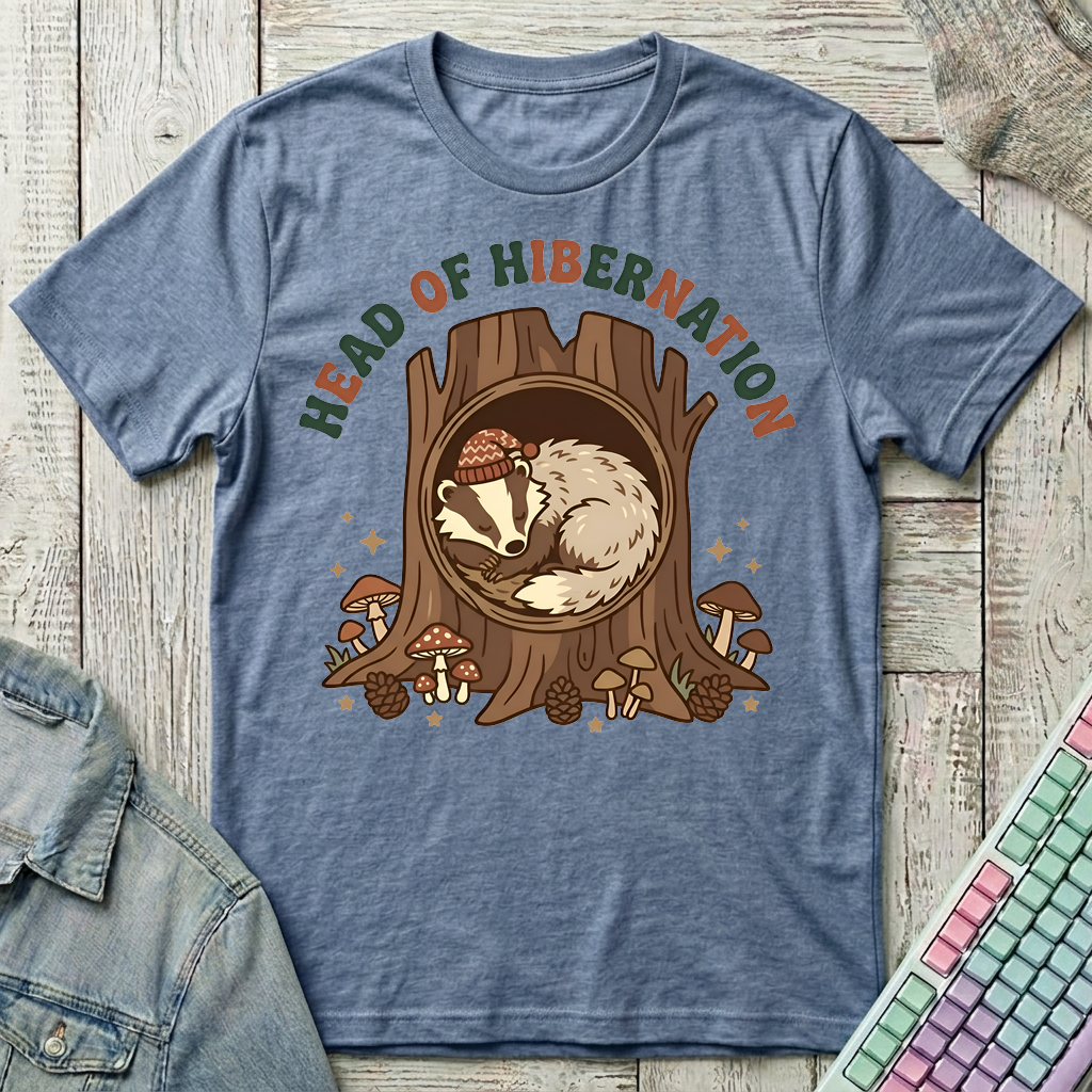 Head of Hibernation T-Shirt - Head of Hibernation_heather_indigo