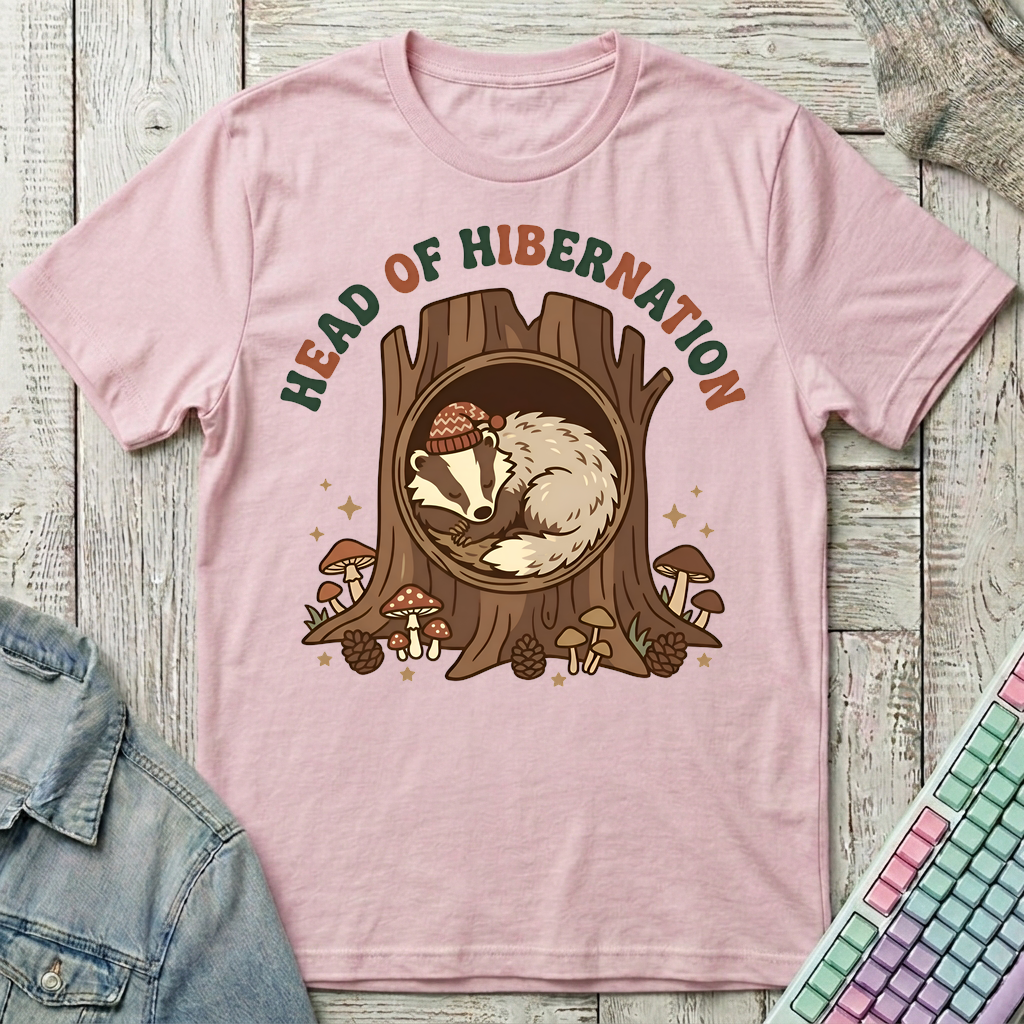 Head of Hibernation T-Shirt - Head of Hibernation_light_pink