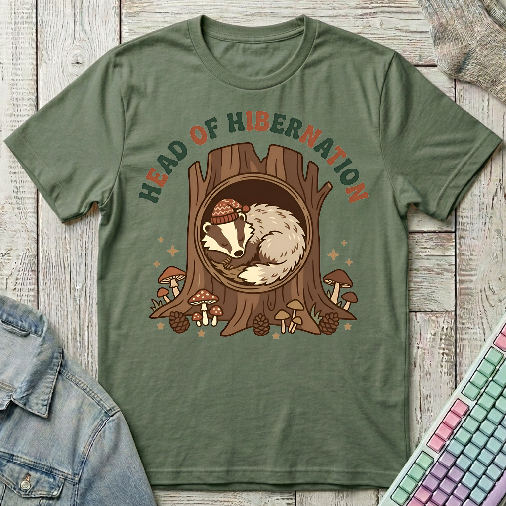Head of Hibernation T-Shirt - Head of Hibernation_military_green