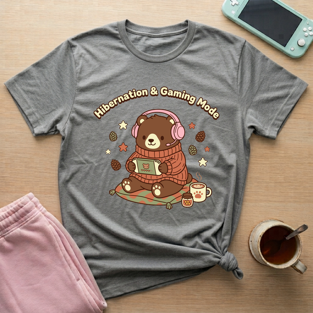 Hibernation Gaming Mode T-Shirt - Hibernation Gaming Mode_graphite_heather