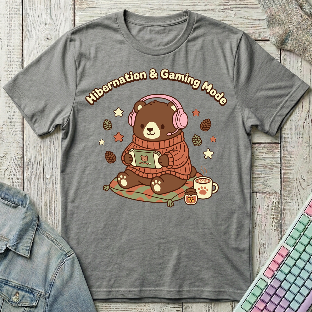 Hibernation Gaming Mode T-Shirt - Hibernation Gaming Mode_graphite_heather