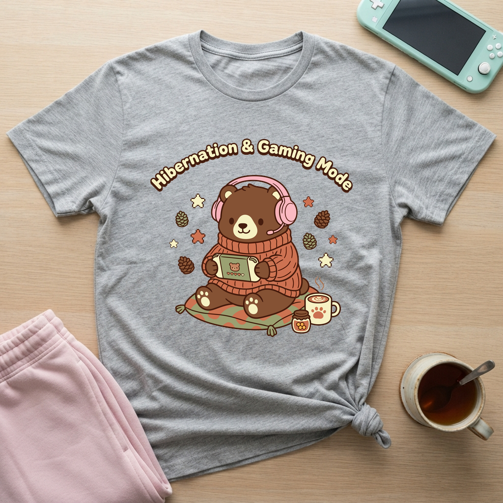 Hibernation Gaming Mode T-Shirt - Hibernation Gaming Mode_sport_grey