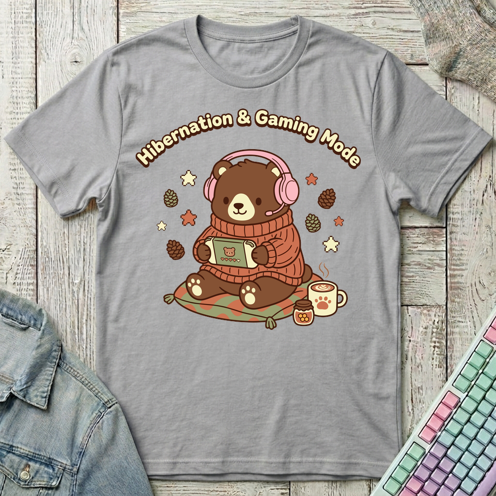 Hibernation Gaming Mode T-Shirt - Hibernation Gaming Mode_sport_grey