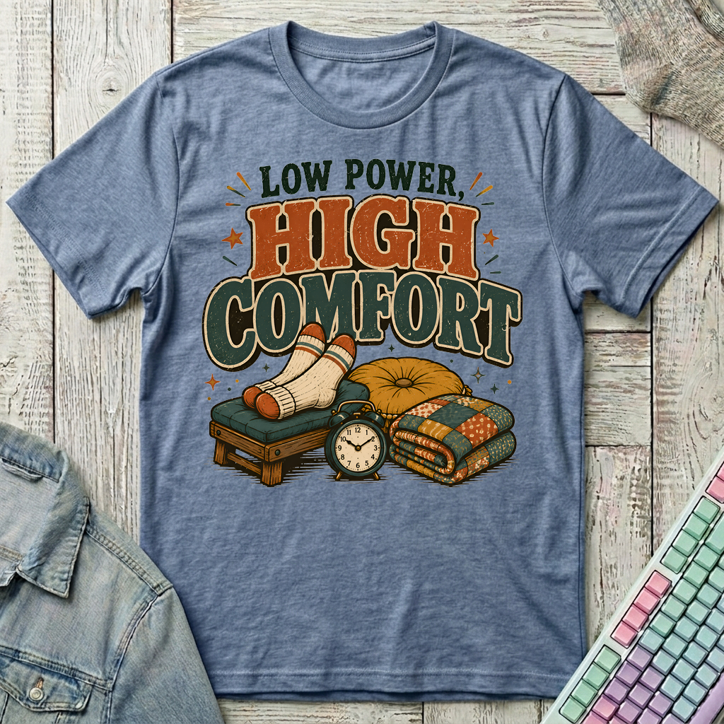 High Comfort T-Shirt - High Comfort_heather_indigo