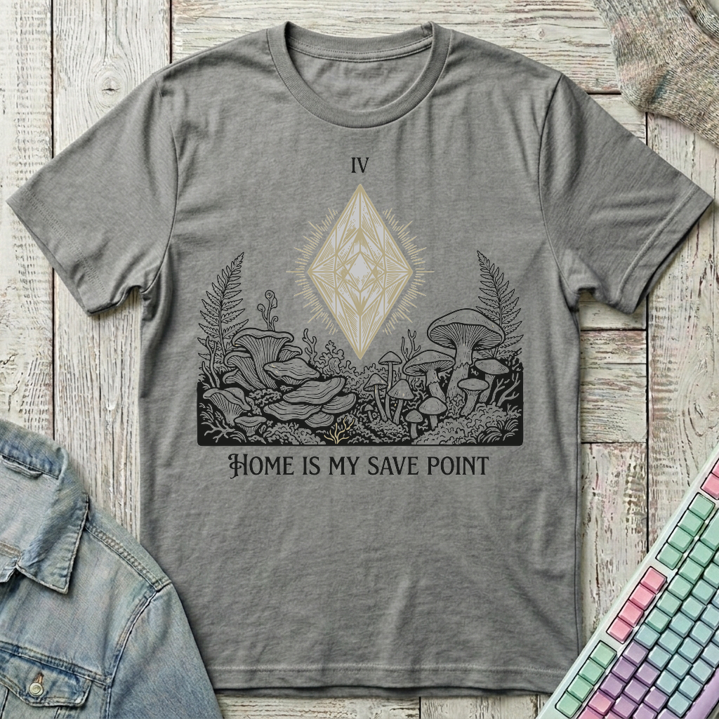 Home Save Point T-Shirt - Home Save Point_graphite_heather