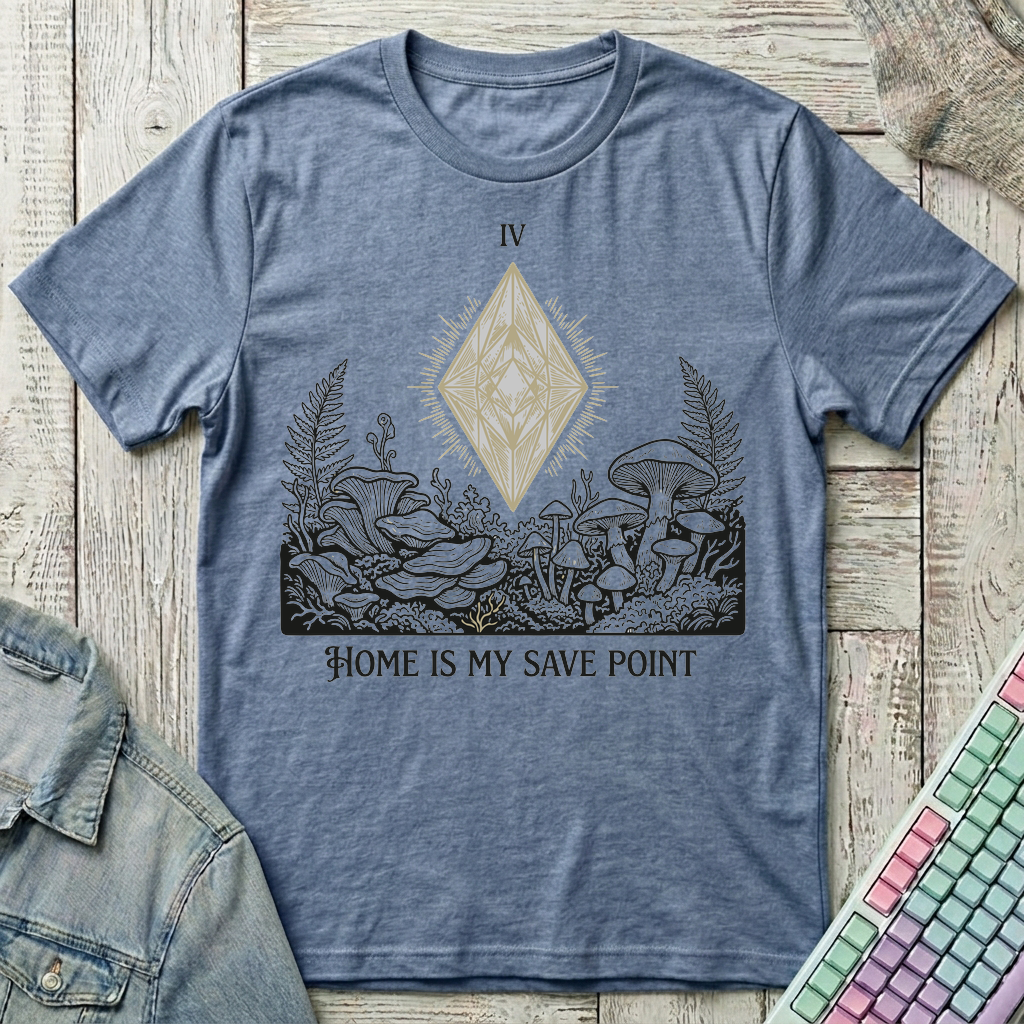 Home Save Point T-Shirt - Home Save Point_heather_indigo