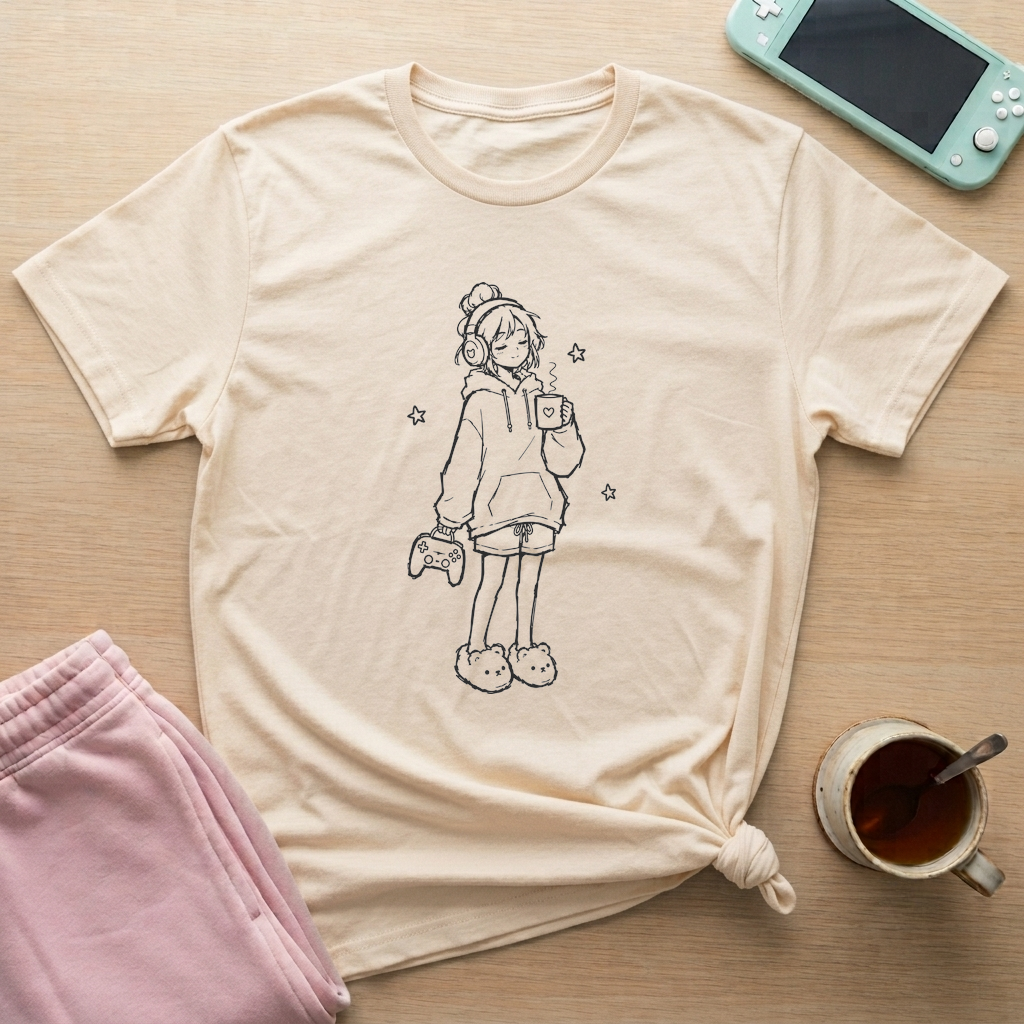 Hot Cocoa Gamer T-Shirt - Hot Cocoa Gamer_natural