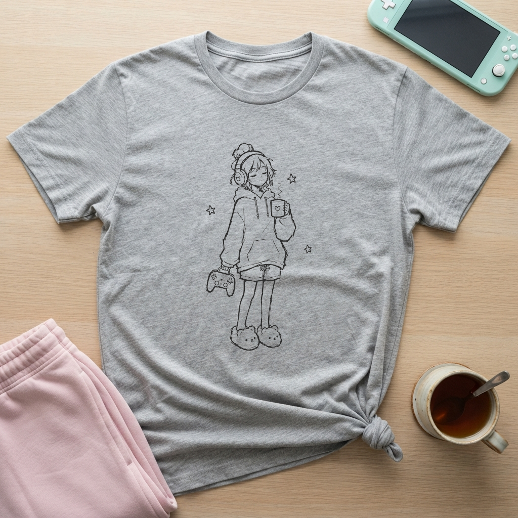 Hot Cocoa Gamer T-Shirt - Hot Cocoa Gamer_sport_grey