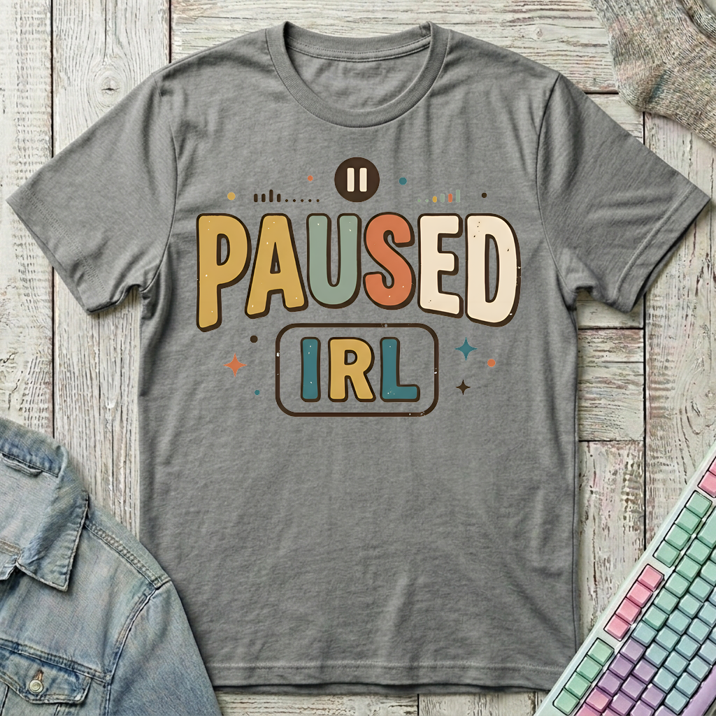 IRL Pause T-Shirt - IRL Pause_graphite_heather