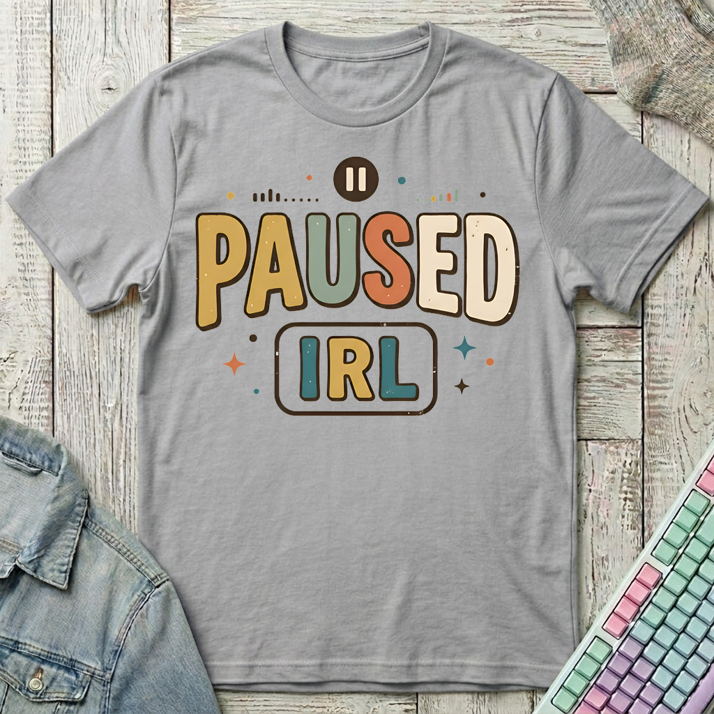 IRL Pause T-Shirt - IRL Pause_sport_grey