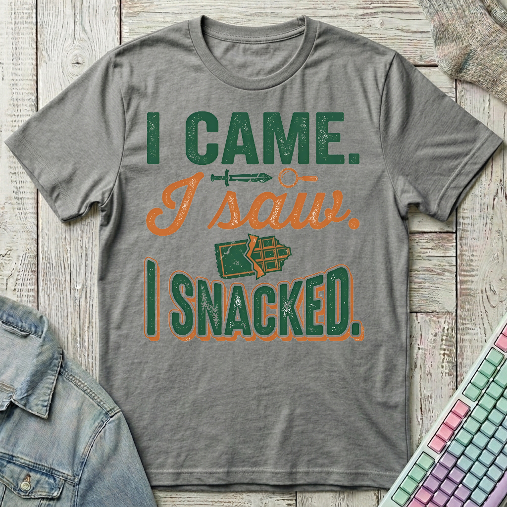 I Snacked T-Shirt - I Snacked_graphite_heather