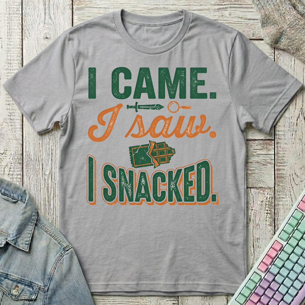 I Snacked T-Shirt - I Snacked_sport_grey