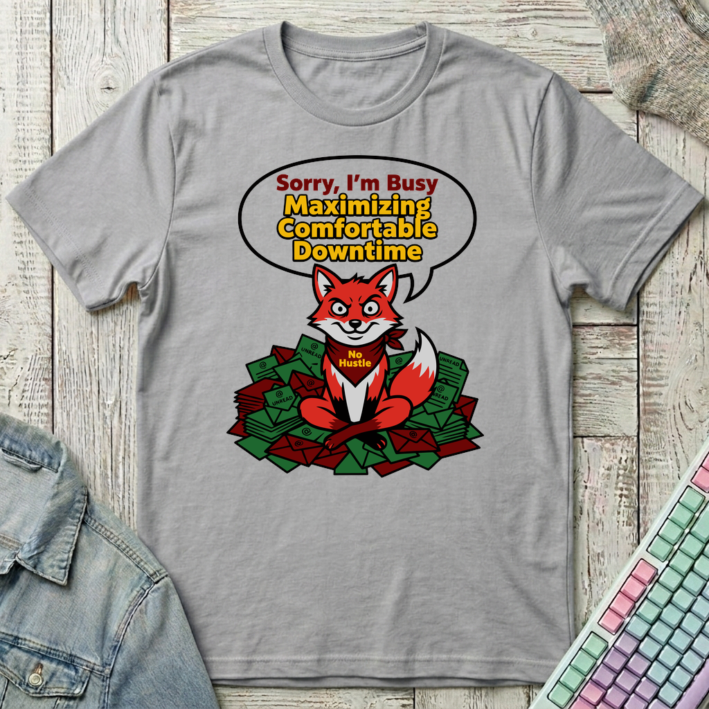 Inbox Zero Fox T-Shirt - Inbox Zero Fox_sport_grey