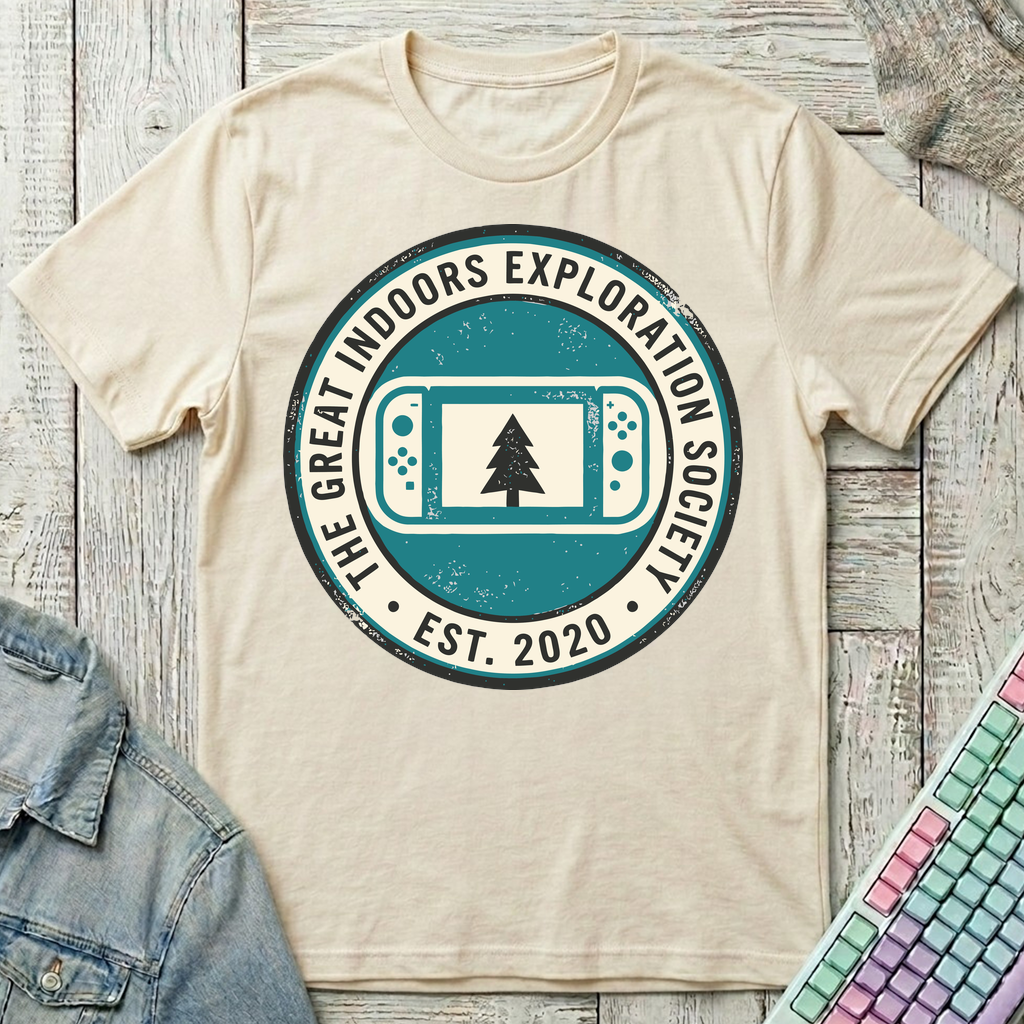 Indoor Adventure Society T-Shirt - Indoor Adventure Society_natural