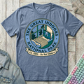 Indoor Camping Mode T-Shirt - Indoor Camping Mode_heather_indigo