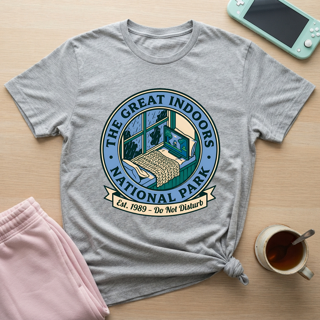 Indoor Camping Mode T-Shirt - Indoor Camping Mode_sport_grey