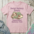 Introvert Recharge T-Shirt - Introvert Recharge_light_pink