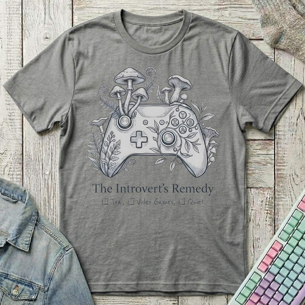 Introvert Remedy T-Shirt - Introvert Remedy_graphite_heather