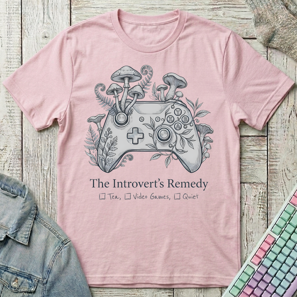 Introvert Remedy T-Shirt - Introvert Remedy_light_pink