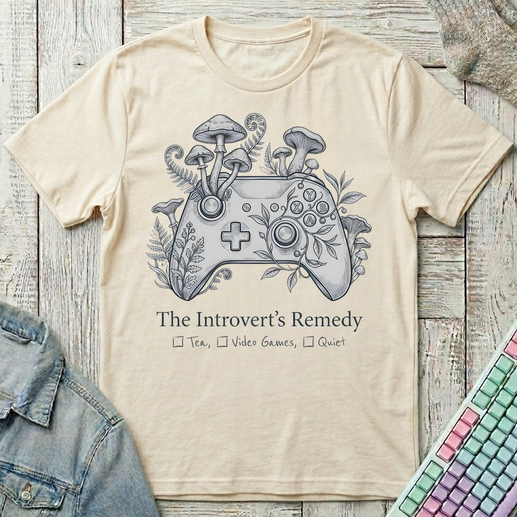 Introvert Remedy T-Shirt - Introvert Remedy_natural