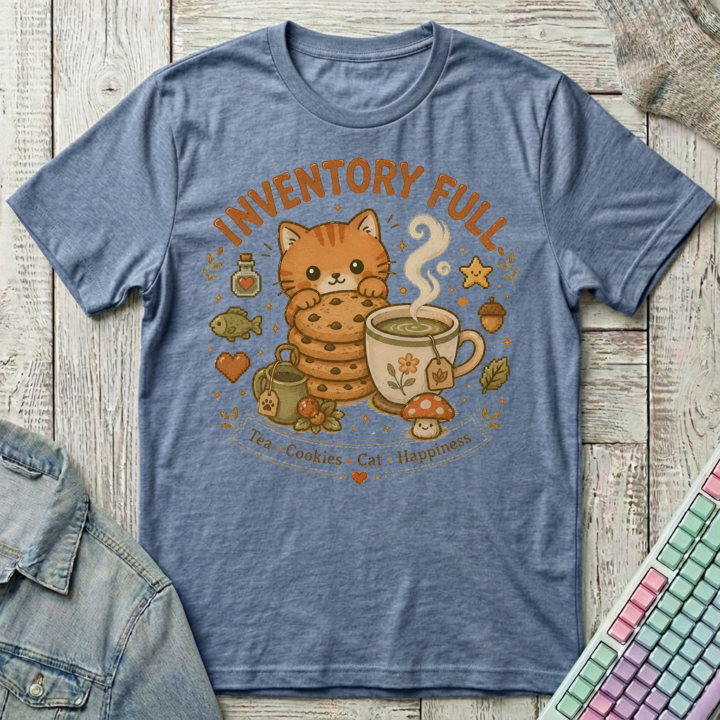 Inventory Full T-Shirt - Inventory Full_heather_indigo