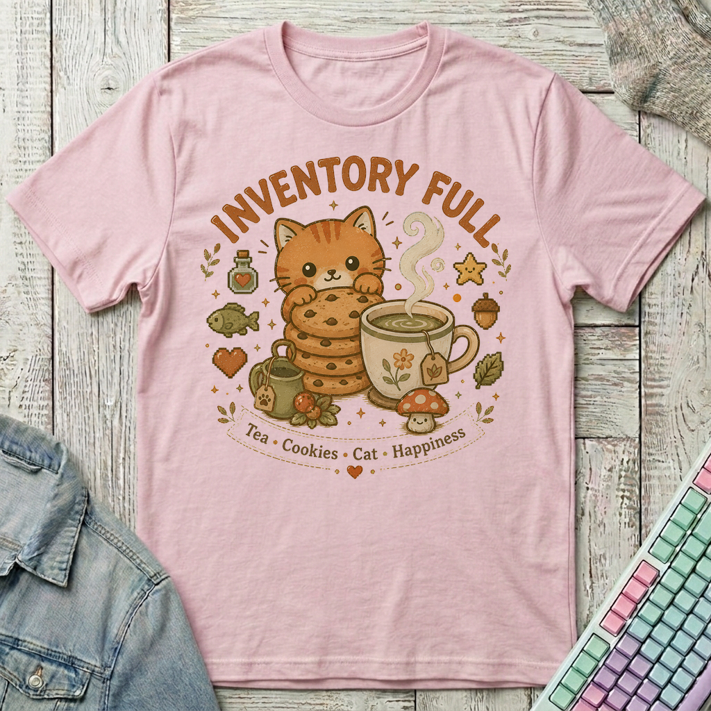Inventory Full T-Shirt - Inventory Full_light_pink
