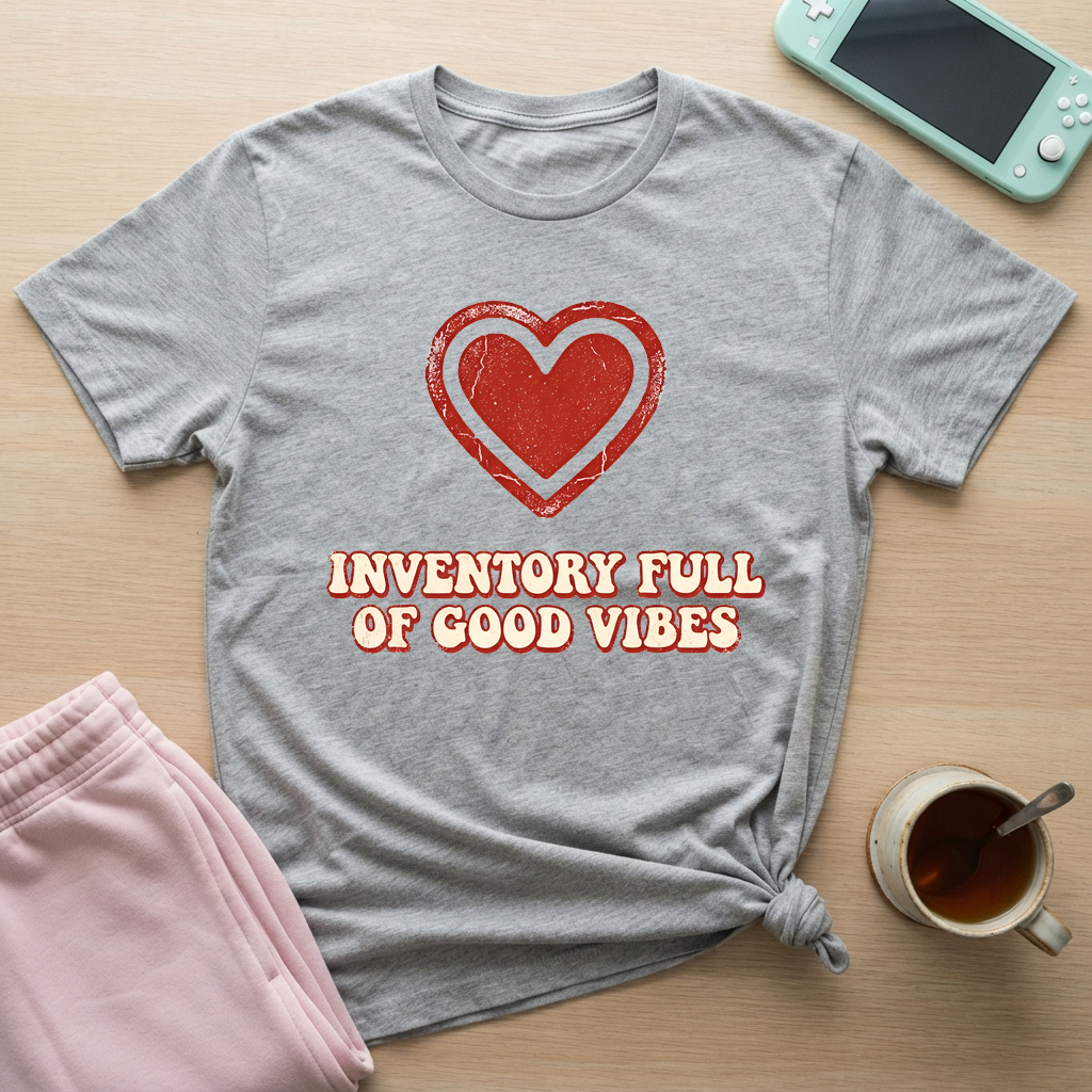 Inventory Full of Good Vibes T-Shirt - Inventory Full of Good Vibes_sport_grey