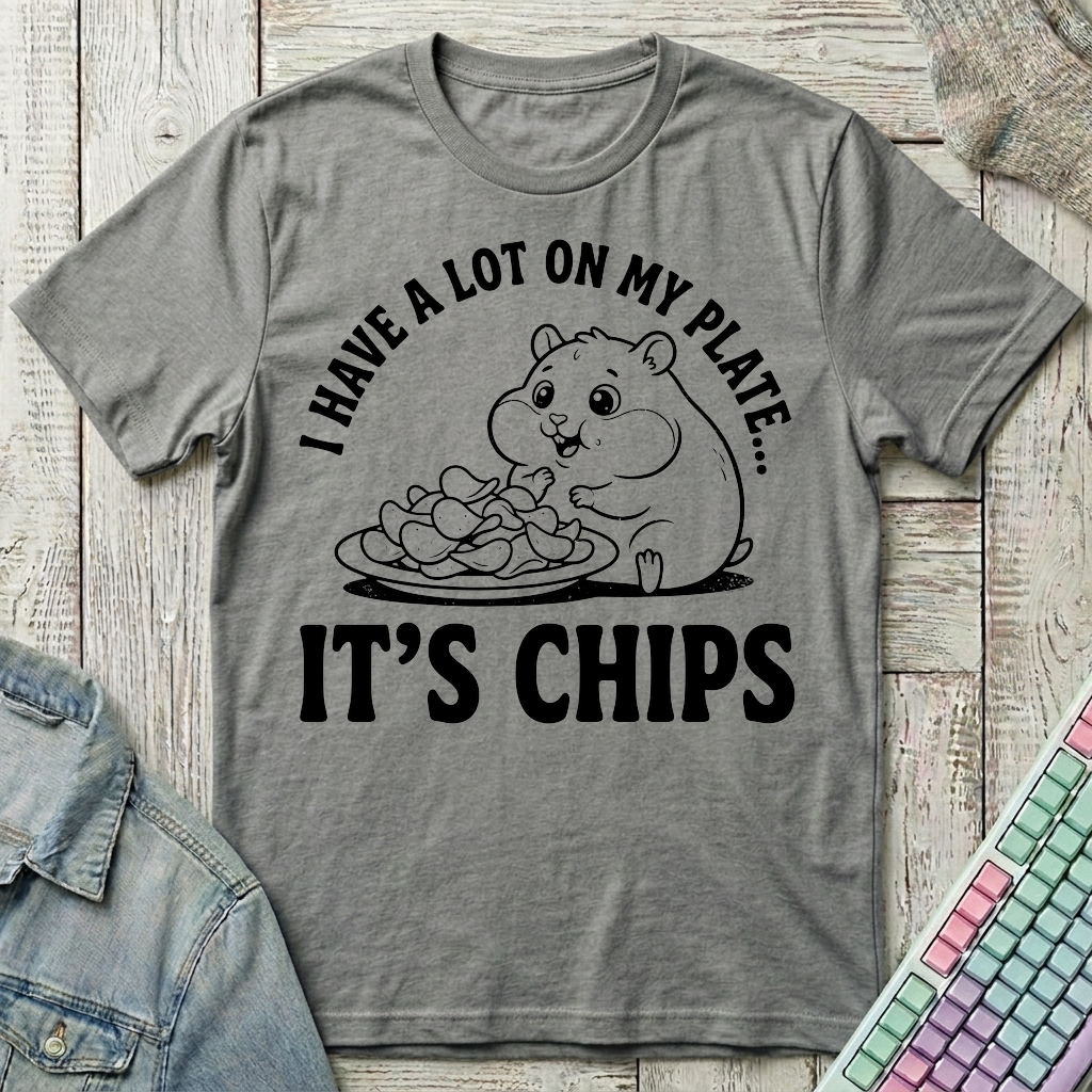 It's Chips T-Shirt - It's Chips_graphite_heather