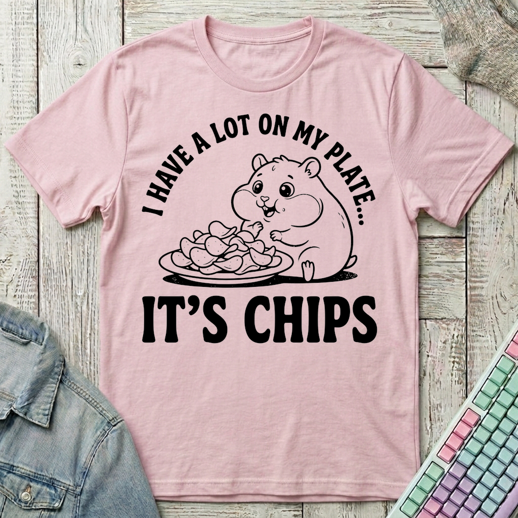 It's Chips T-Shirt - It's Chips_light_pink