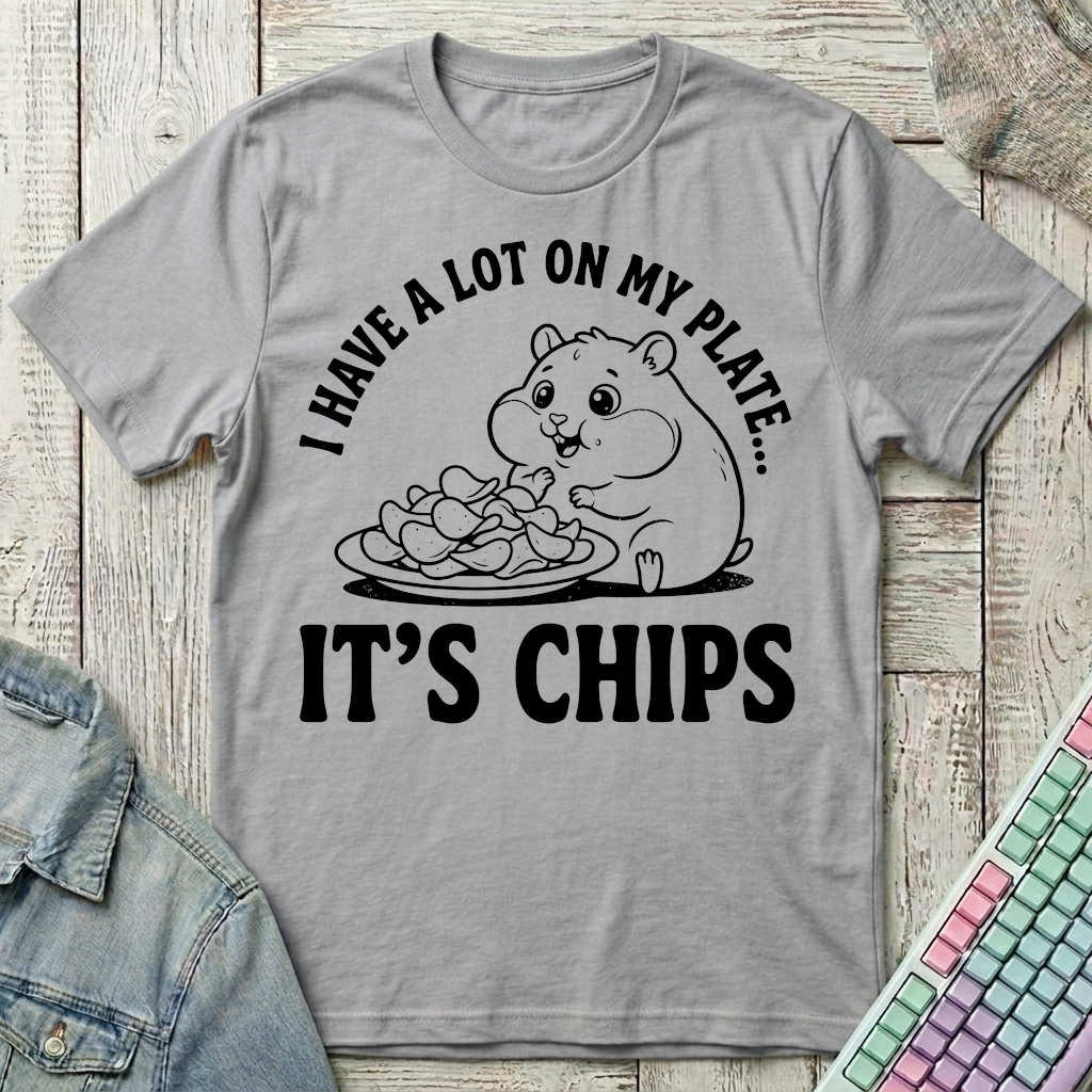 It's Chips T-Shirt - It's Chips_sport_grey