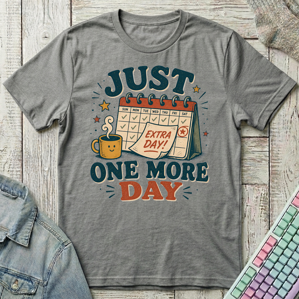 Just One More Day T-Shirt - Just One More Day_graphite_heather