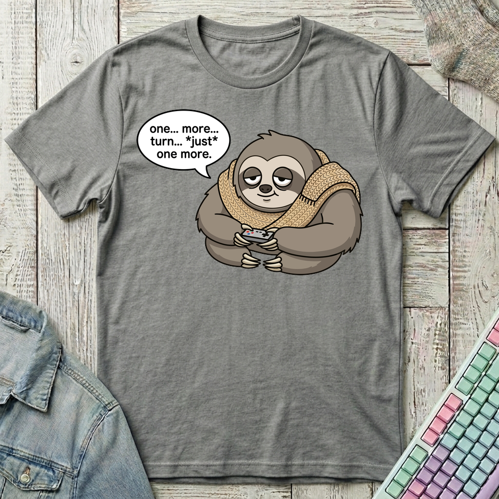 Just One More Turn T-Shirt - Just One More Turn_graphite_heather