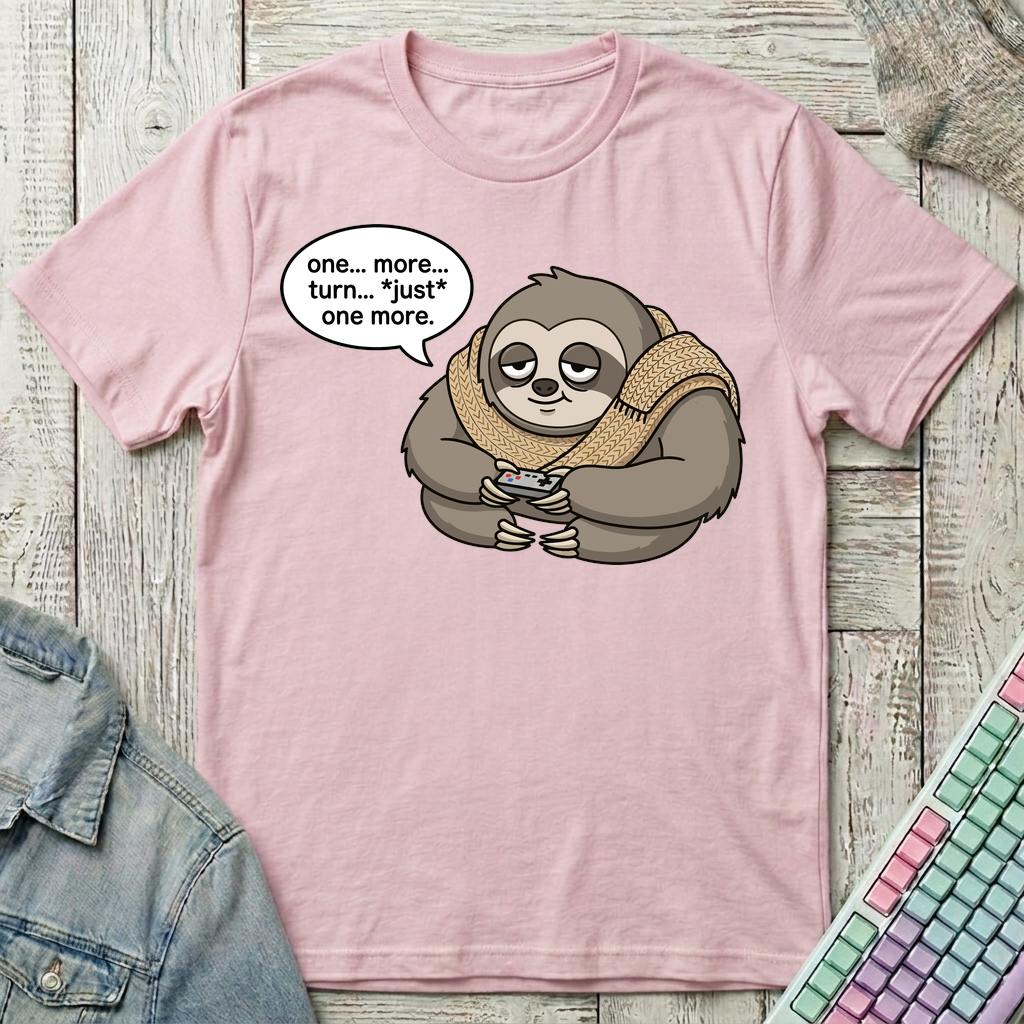 Just One More Turn T-Shirt - Just One More Turn_light_pink