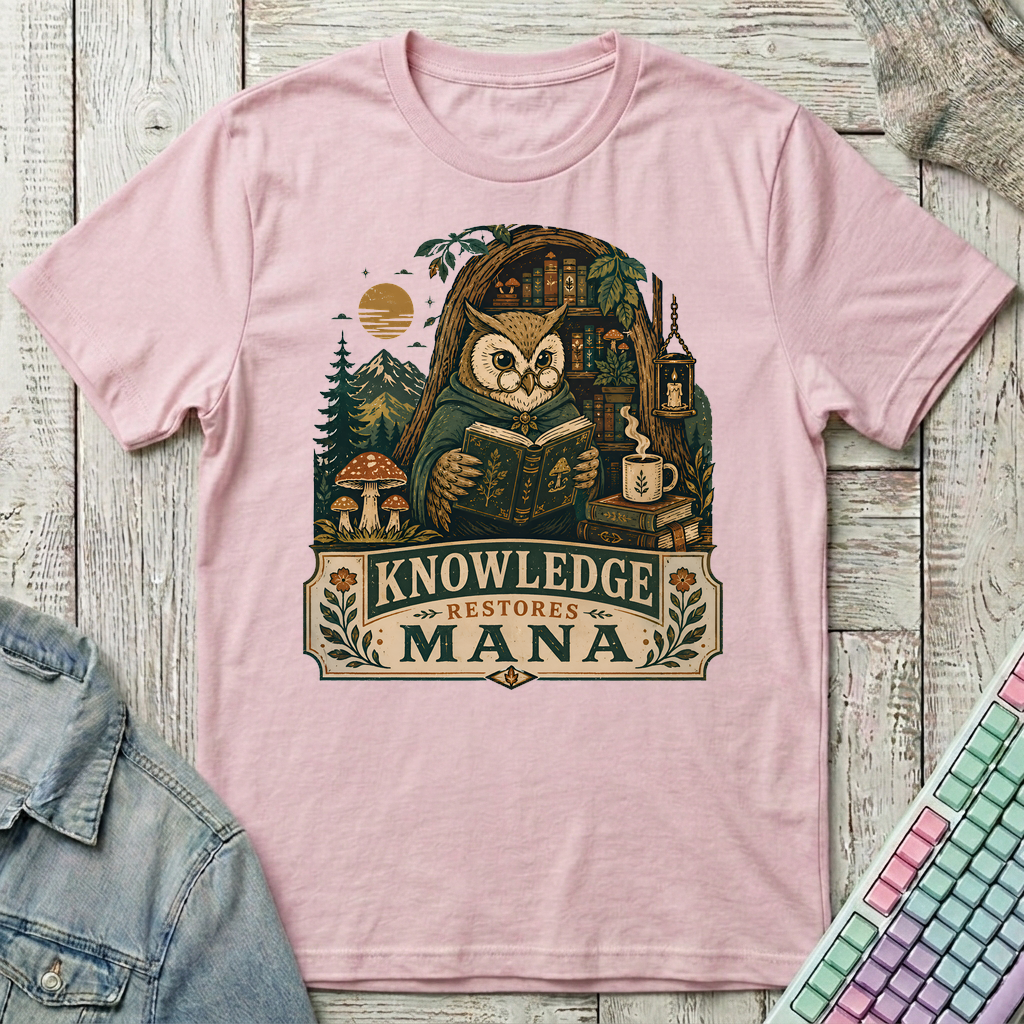 Knowledge Restore Mana T-Shirt - Knowledge Restore Mana_light_pink
