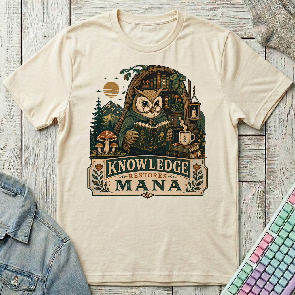 Knowledge Restore Mana T-Shirt - Knowledge Restore Mana_natural