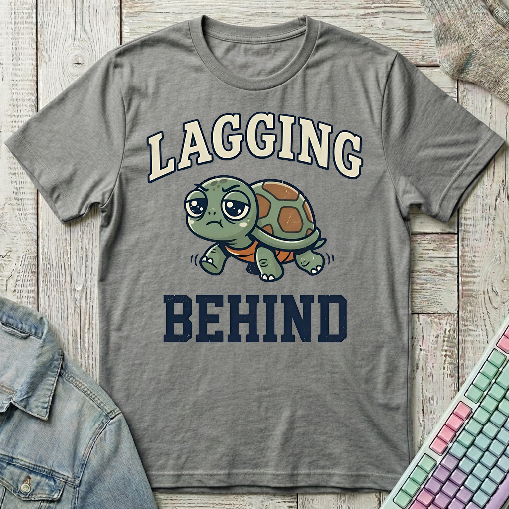Lagging Behind T-Shirt - Lagging Behind_graphite_heather
