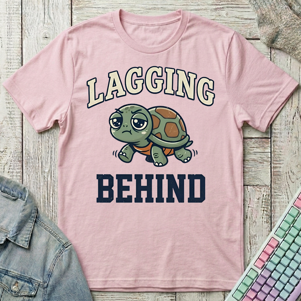 Lagging Behind T-Shirt - Lagging Behind_light_pink
