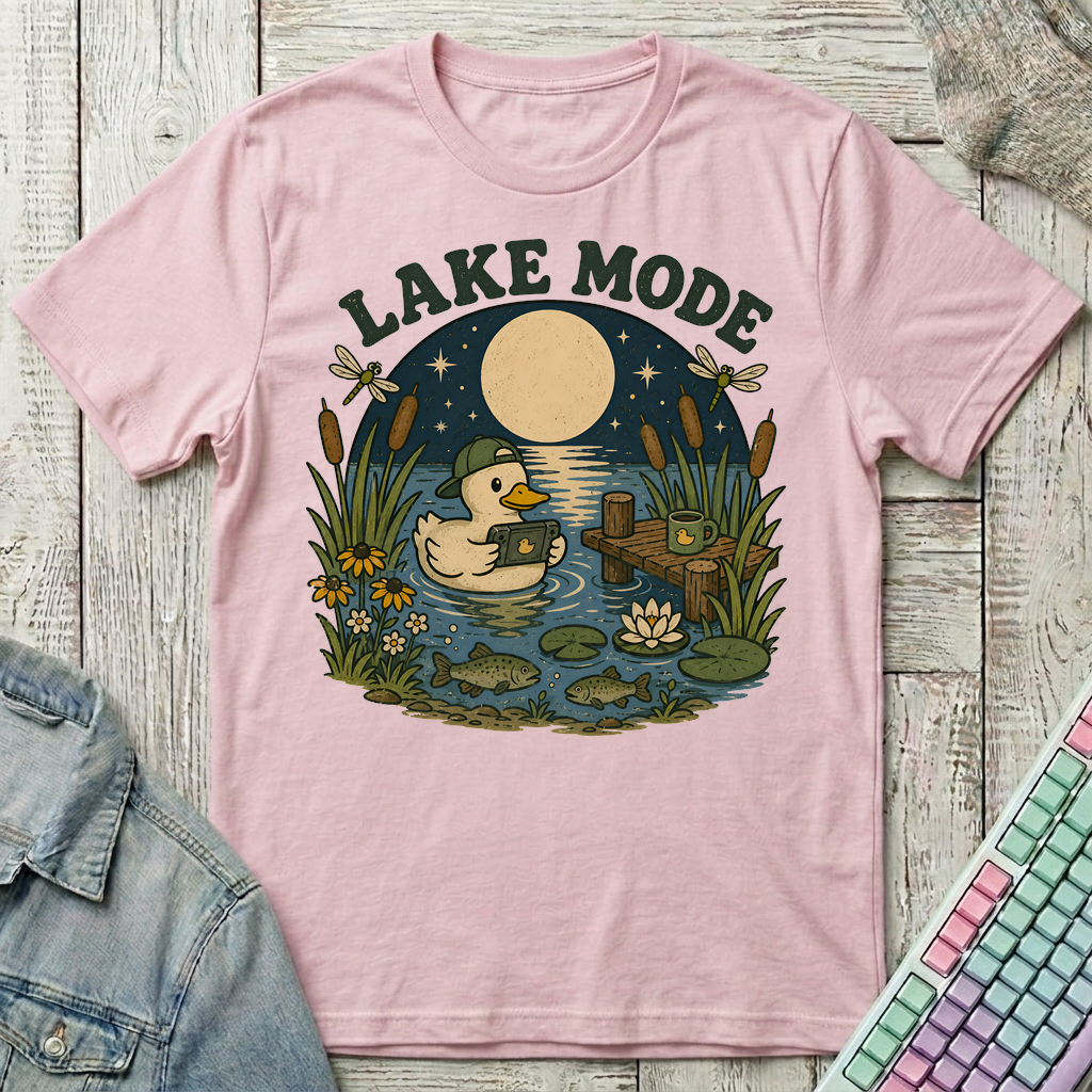 Lake Mode T-Shirt - Lake Mode_light_pink