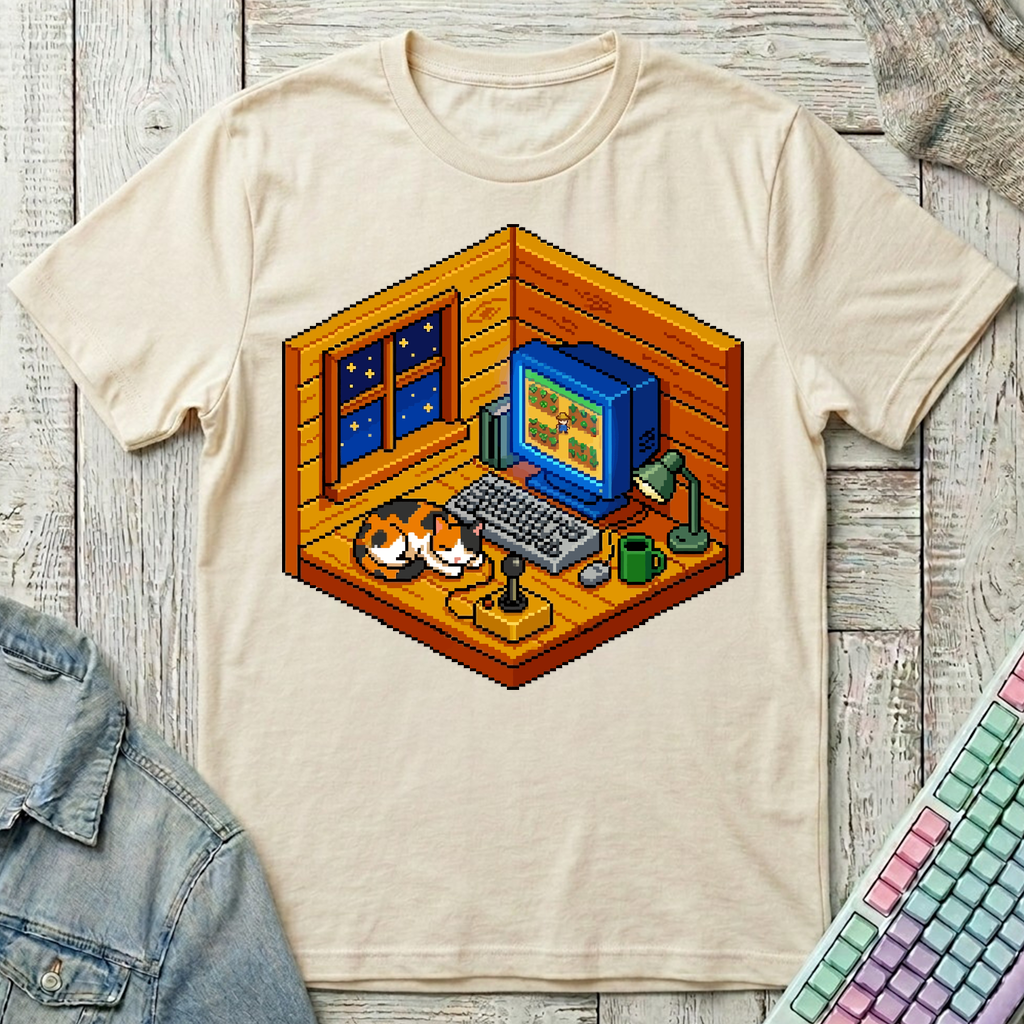 Late Night Farm Mode T-Shirt - Late Night Farm Mode_natural