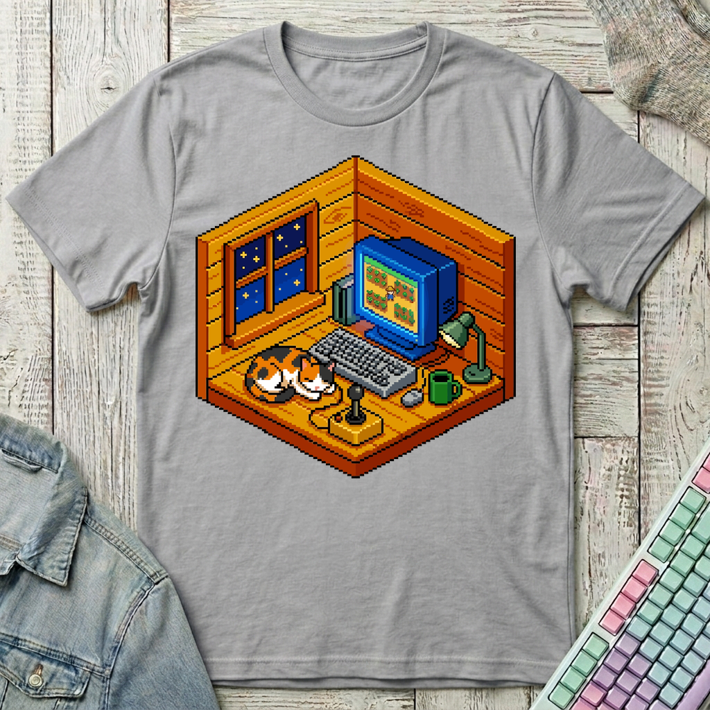 Late Night Farm Mode T-Shirt - Late Night Farm Mode_sport_grey