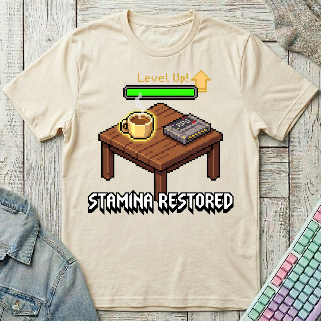 Level Up Your Stamina T-Shirt - Level Up Your Stamina_natural