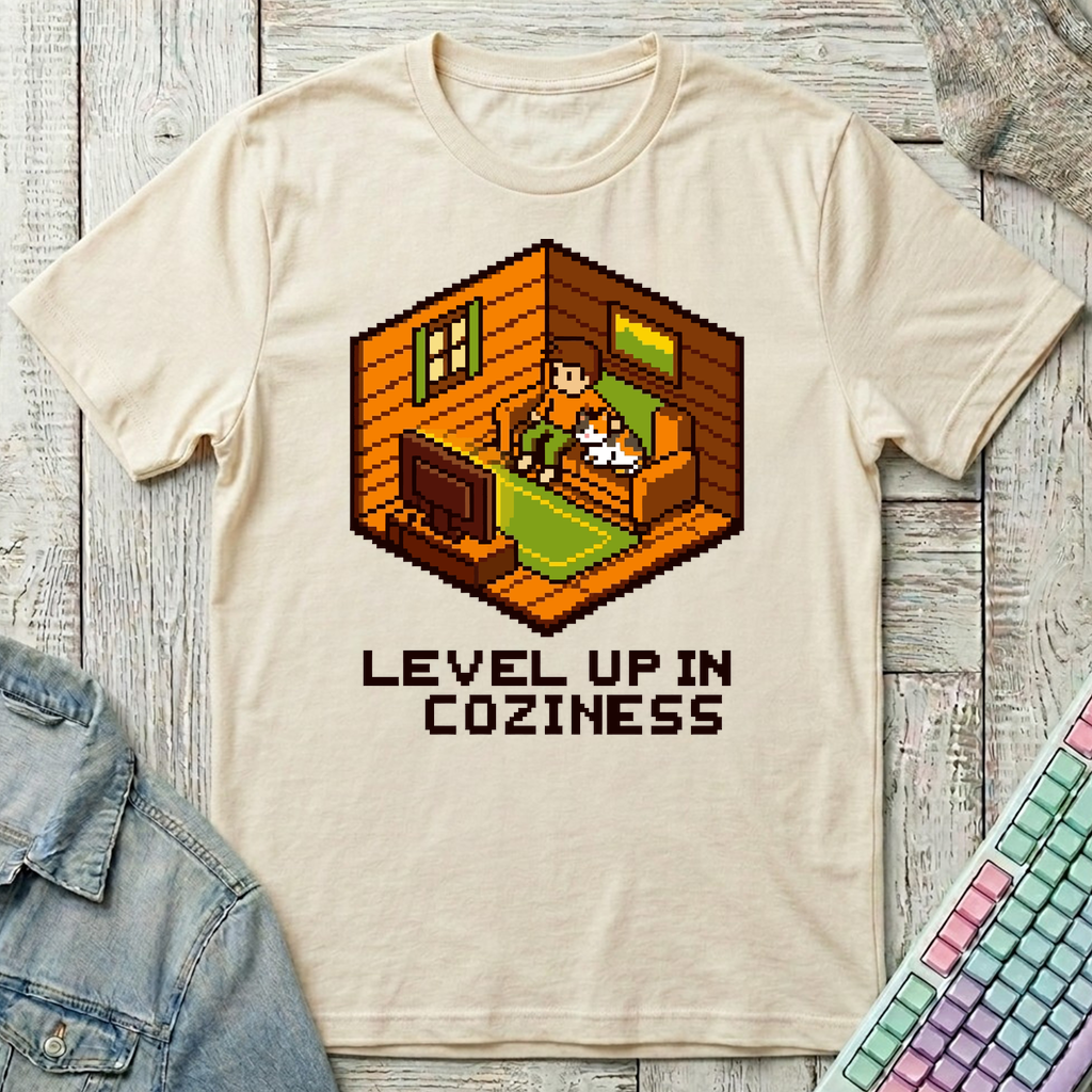 Level Up in Coziness T-Shirt - Level Up in Coziness_natural