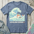 Leveling Down T-Shirt - Leveling Down_heather_indigo