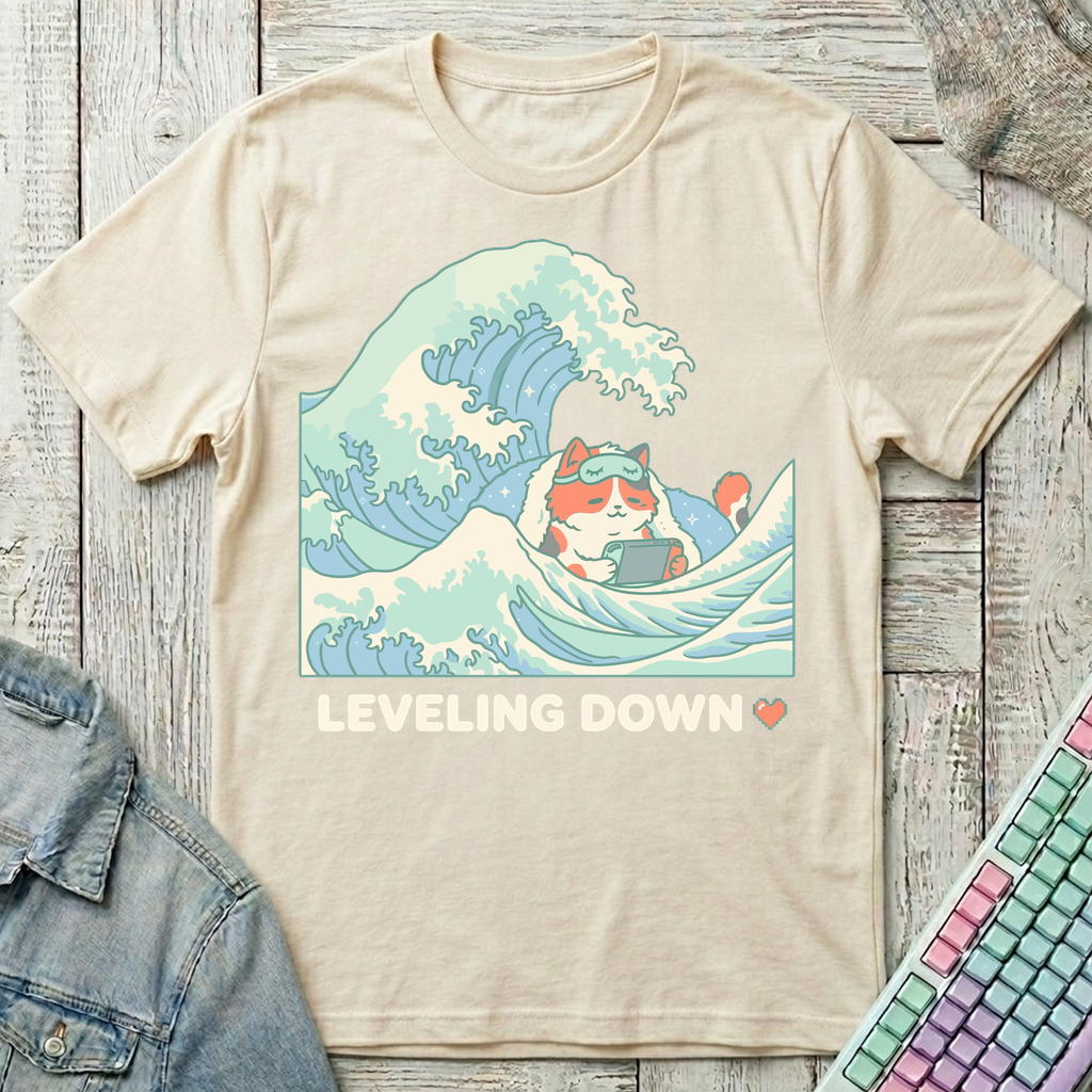 Leveling Down T-Shirt - Leveling Down_natural