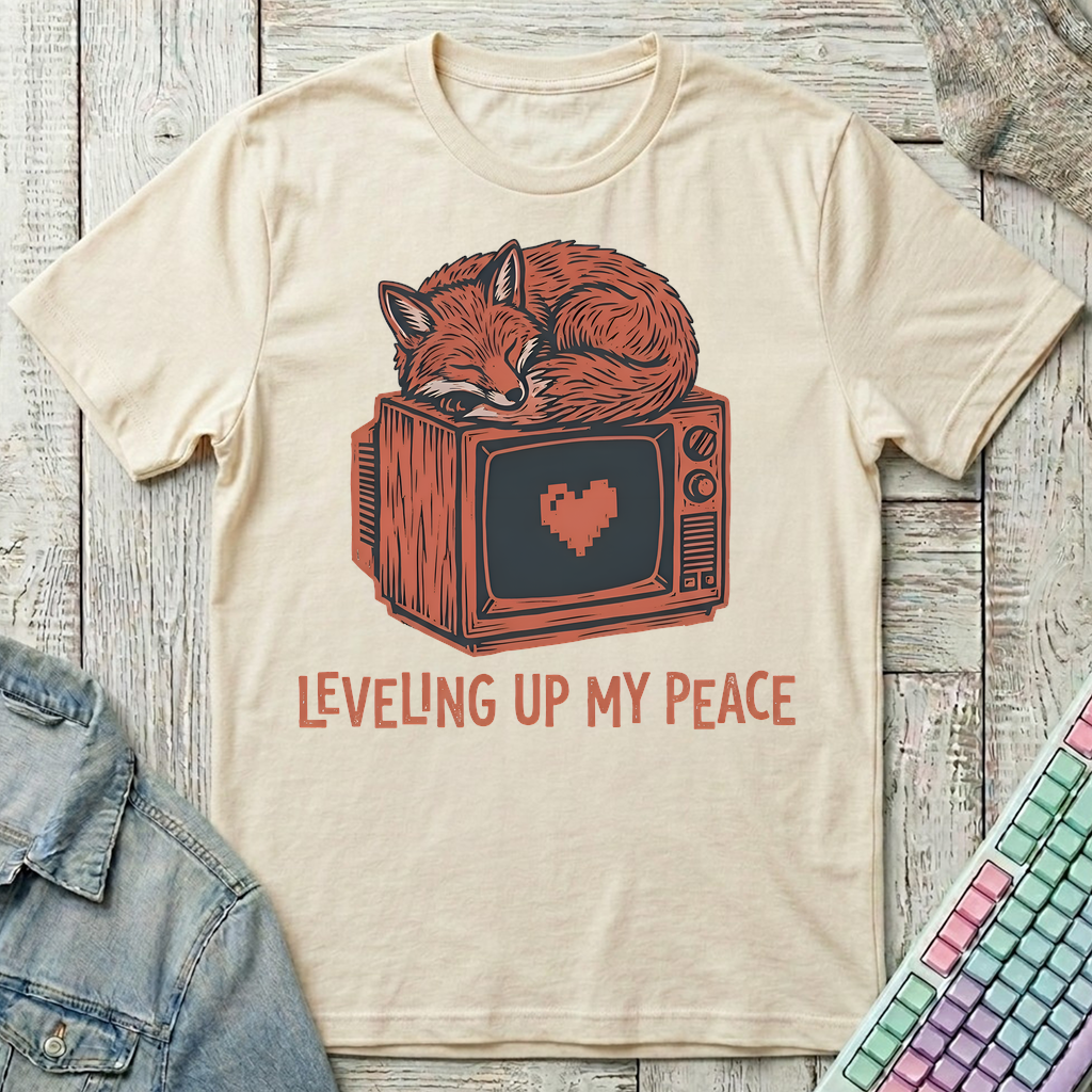 Leveling Up My Peace T-Shirt - Leveling Up My Peace_natural