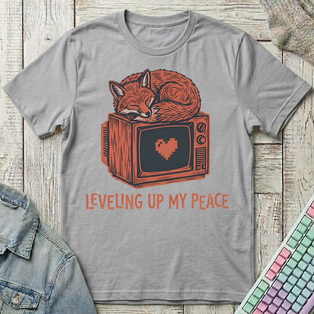 Leveling Up My Peace T-Shirt - Leveling Up My Peace_sport_grey