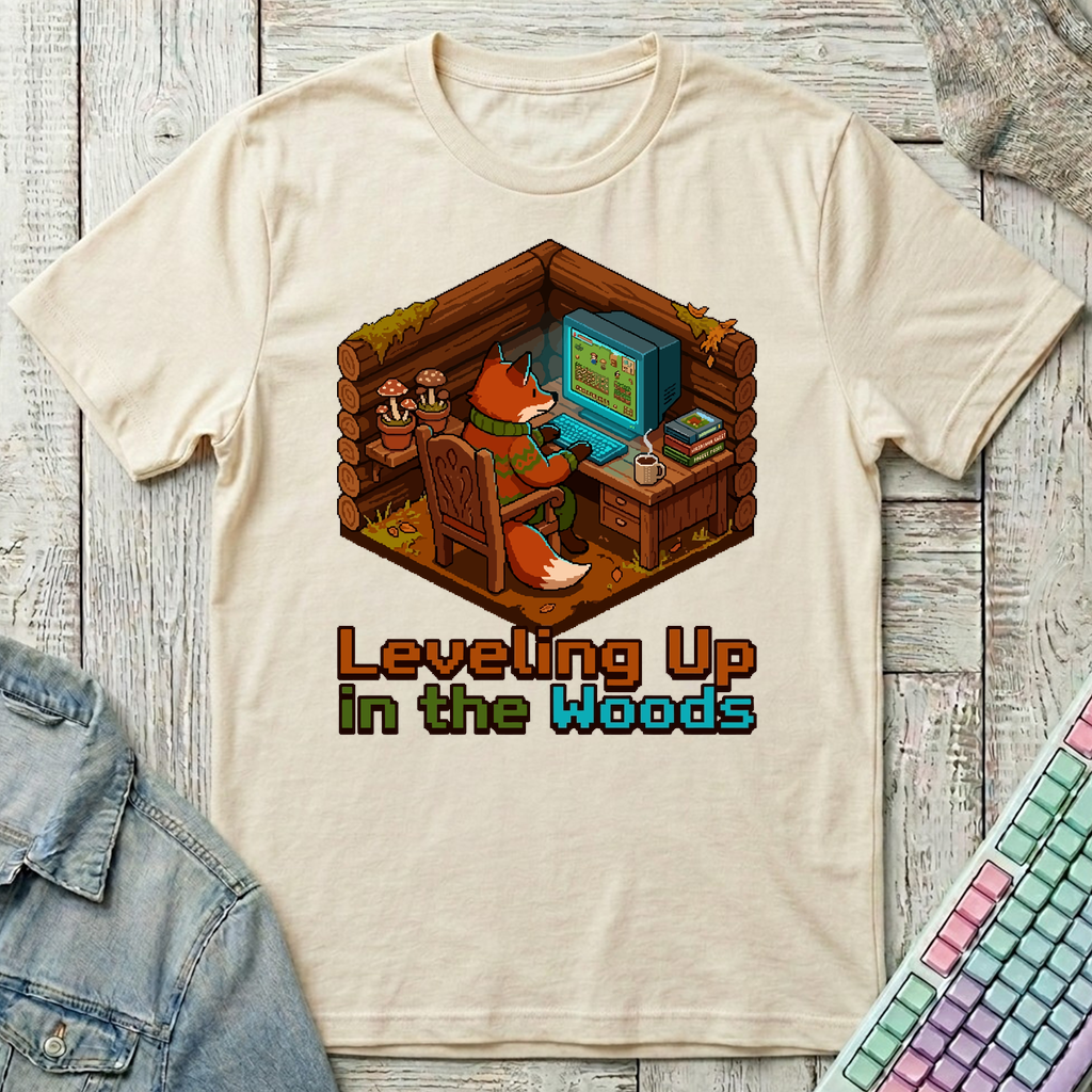Leveling Up Off-Grid T-Shirt - Leveling Up Off-Grid_natural